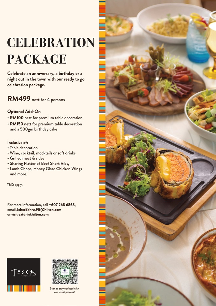 Tosca DoubleTree by Hilton Hotel Johor Bahru Italian, DoubleTree by Hilton Hotel Johor Bahru