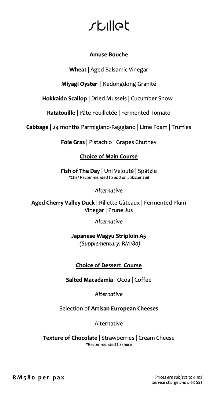 Skillet KL European, Cormar Suites, TABLEAPP