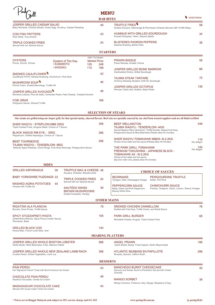 Park Grill Grill, Naza Tower, TABLEAPP