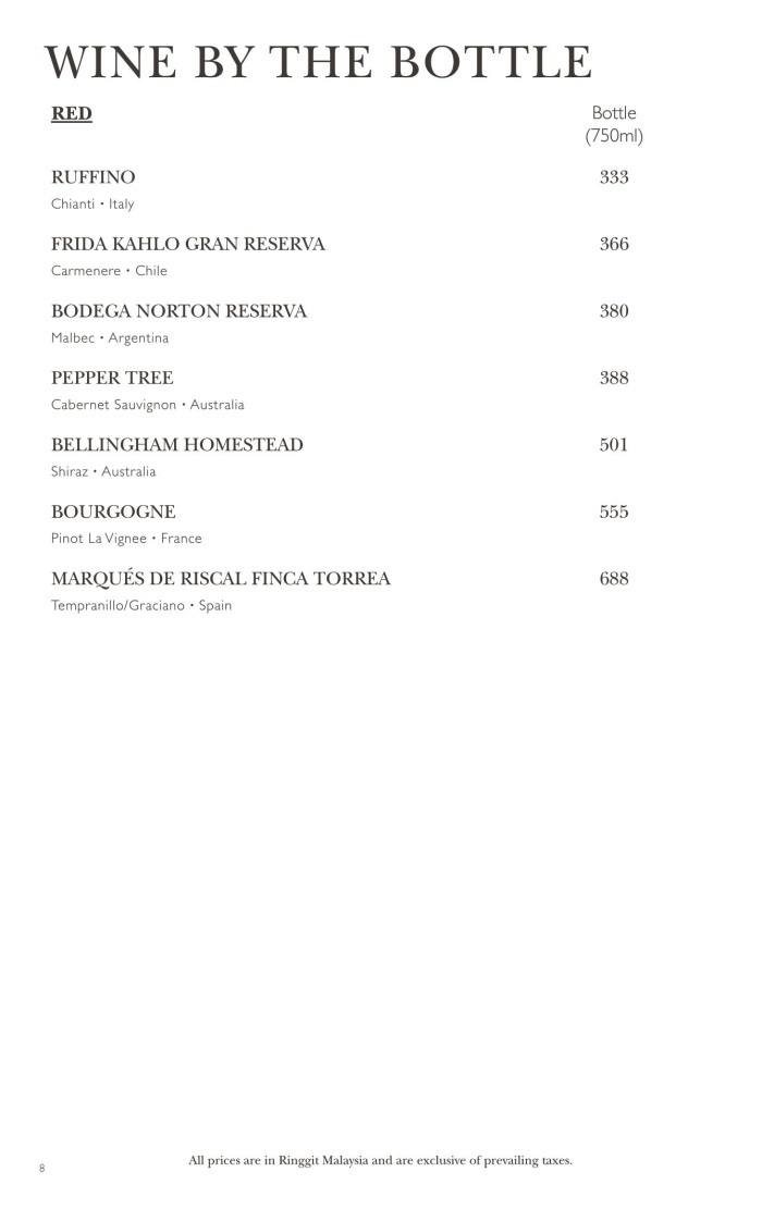 OneSixFive Lounge @ InterContinental Kuala Lumpur - Western ...