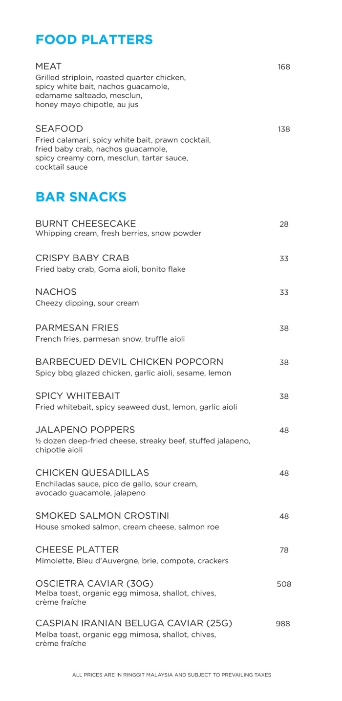 Blue EQ bar, EQ Kuala Lumpur, Kuala Lumpur TABLEAPP