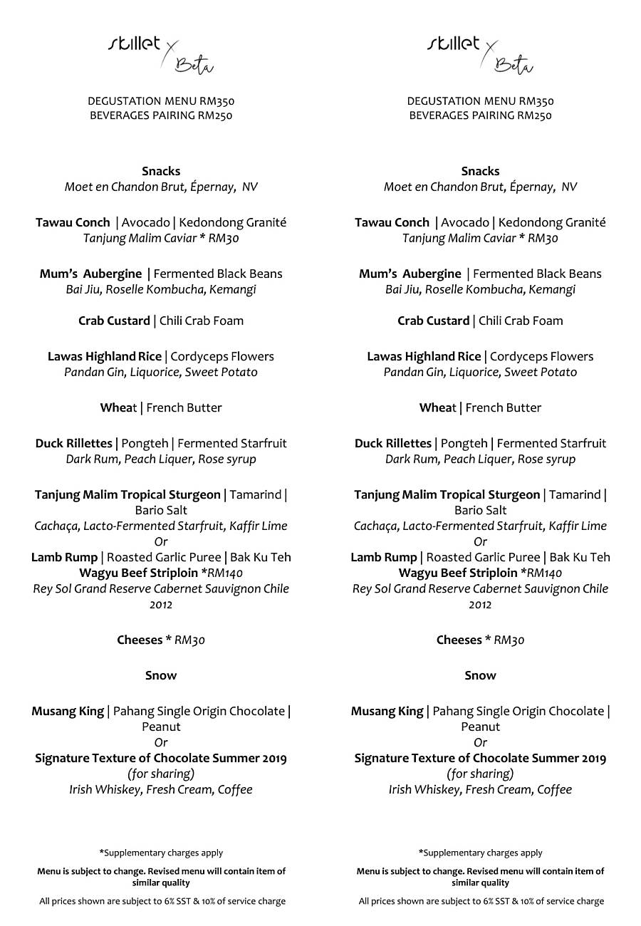 Skillet x Beta Asian, Fraser Place, Kuala Lumpur TABLEAPP