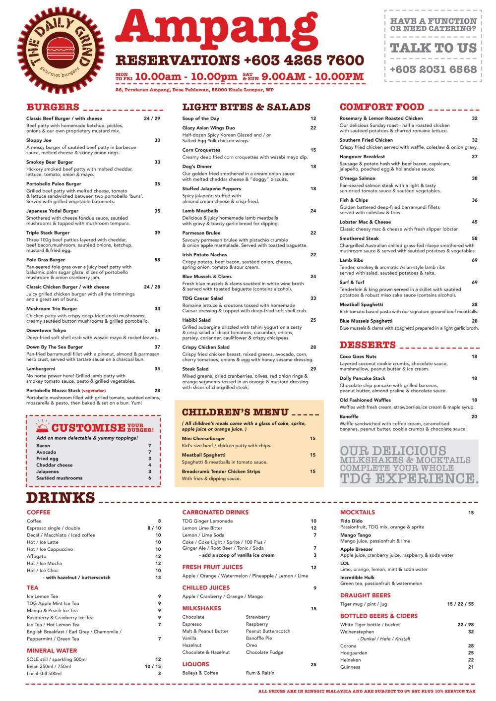 The Daily Grind Ampang Western, Ampang, Kuala Lumpur TABLEAPP